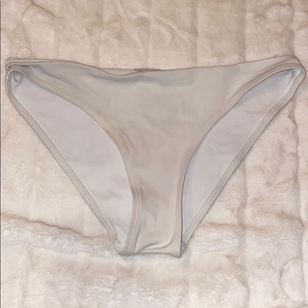 White bikini bottom